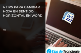 4 tips para cambiar hoja en sentido horizontal word