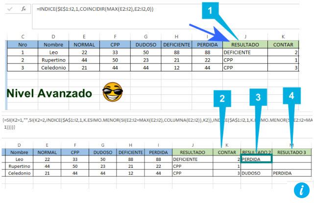 Comparar columnas excel avanzado